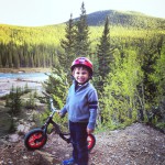 Nipika Mountain resort - proud kid with bike